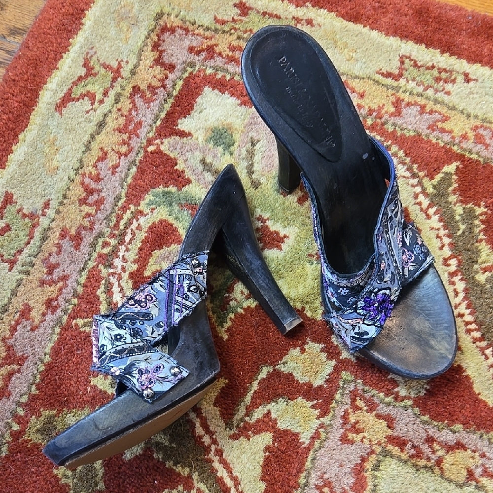 Parisi & Nadalini Grunge Y2K wooden Heels